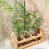 Porte 3 Bouteilles En Bois Avec Anse Jute