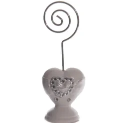 Porte Menu Spirale Coeur Strass