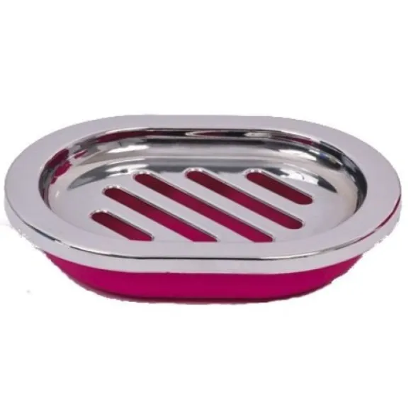 Porte Savon Fuchsia Coeur