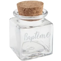 Pot Encrier Bapt Me En Verre Transparent