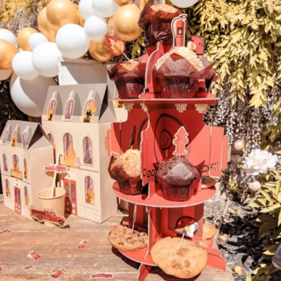 Pr Sentoir 3 Etages En Carton Pompier