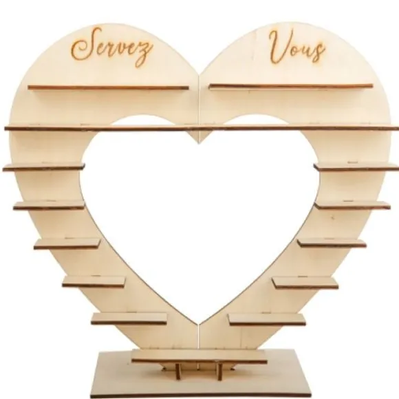 Pr Sentoir Coeur Pour Petit Fours