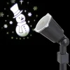 Projecteur Led Lumineux Bonhomme De Neige Blanc