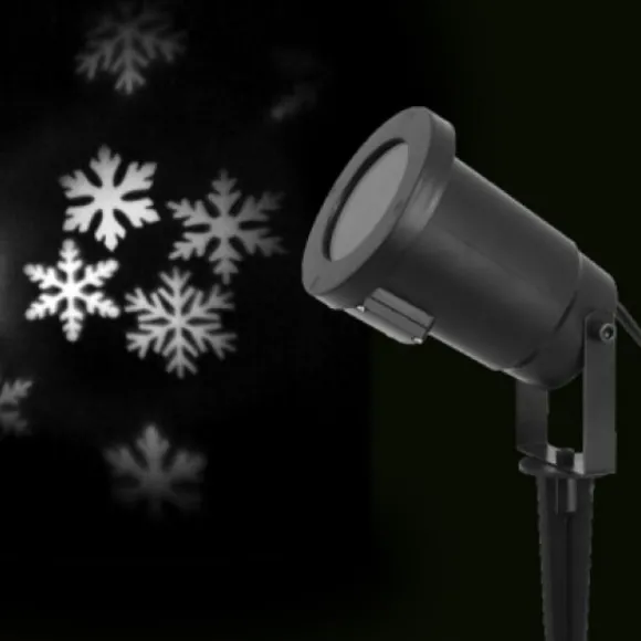 Projecteur Led Lumineux Flocons Blanc