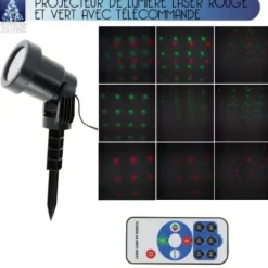 Projecteur Led Lumineux Laser Rouge Et Vert