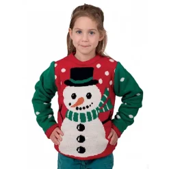 Pull De No L Bonhomme De Neige 5/6 Ans