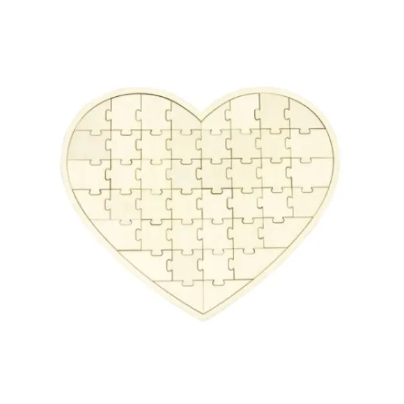 Puzzle En Bois En Forme De Coeur