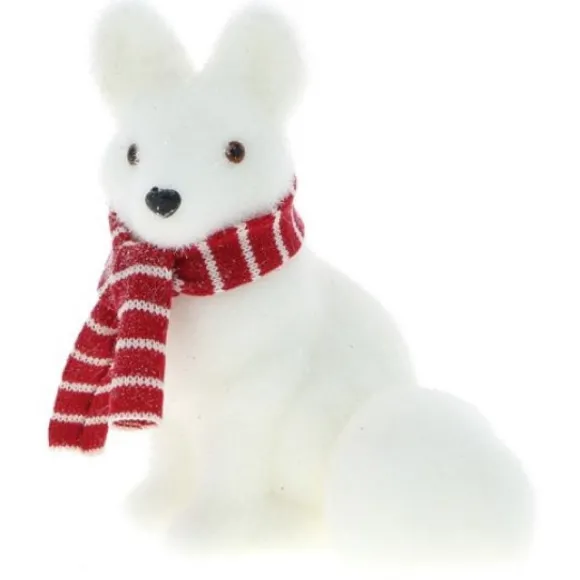 Renard Polaire Avec Echarpe