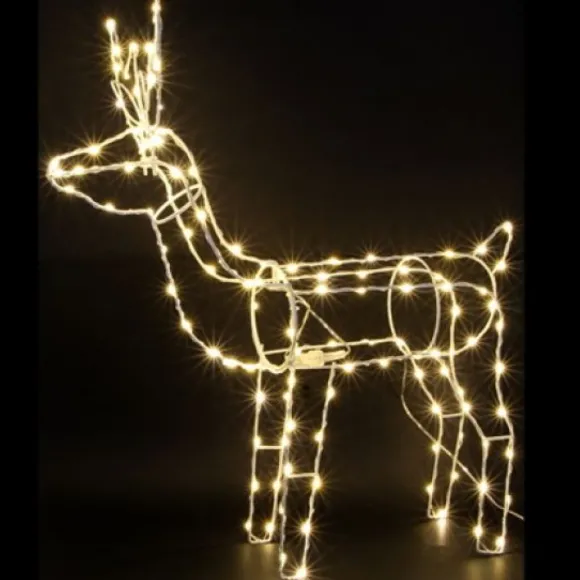 Renne Lumineux Pas Cher 120 Nano Led Blanc Chaud