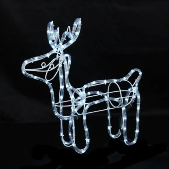 Renne Lumineux Solaire 96 Led Blanc