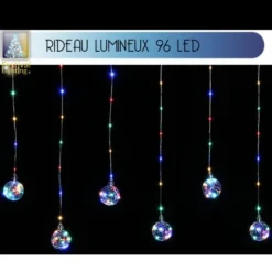 Rideau Lumineux Avec Boules 96 Led