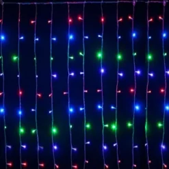 Rideau Lumineux Ext Rieur De Noel 180 Led Multicolore