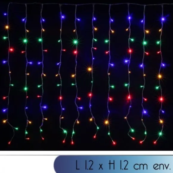 Rideau Lumineux Pas Cher 120 Led Multicolore