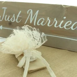 Rond De Dentelle Ivoire Pour Dragees X 10