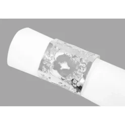 Rond De Serviette Argent Couple Mari S Dans Coeur