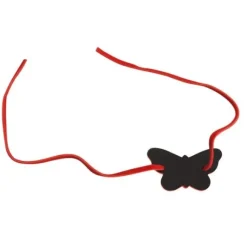 Rond De Serviette Avec Papillon Ardoise Rouge X 6