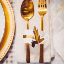 Rond De Serviette Colombe Dor E X 10 Pi Ces