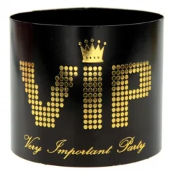 Rond De Serviette En Carton Originale Vip X 6 Pi Ces