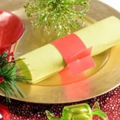 Rond De Serviette Fuchsia En Carton X 6 Pi Ces