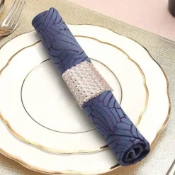 Rond De Serviette Mariage Strass En Rose Gold X 50 Pi Ces