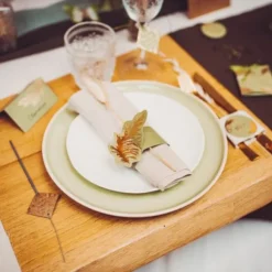 Rond De Serviette Pampa Kaki X 10