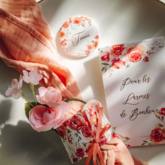 Rond De Serviette Romantique X 10