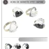 Ronds De Serviette Mariage Diamant X 4 Pi Ces