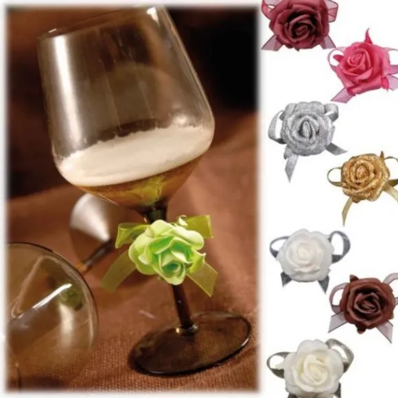 Rose Autocollante Pas Ch Re X 6 Pi Ces