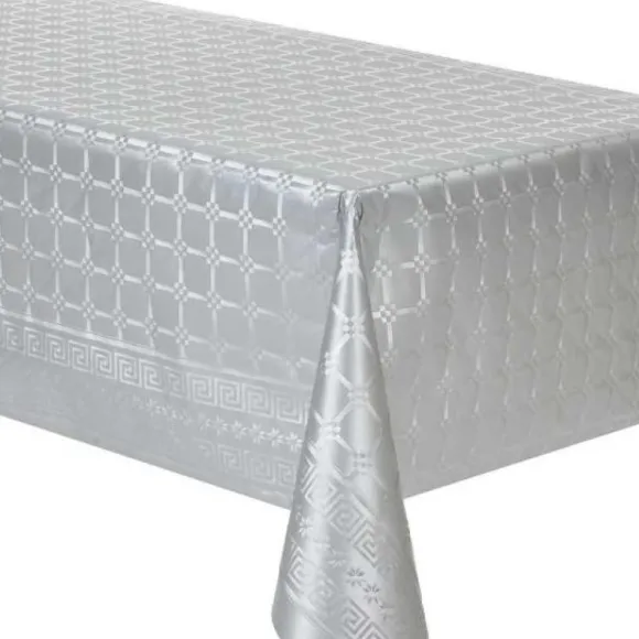 Rouleau De Nappe Damass Argent 20M Tres