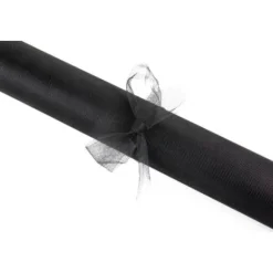Rouleau De Tulle Mariage Noir 25M X 70Cm