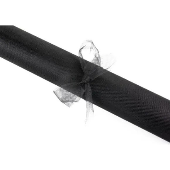 Rouleau De Tulle Mariage Noir 25M X 70Cm