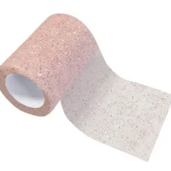 Rouleau De Tulle Paillet Rose Gold 8Cm