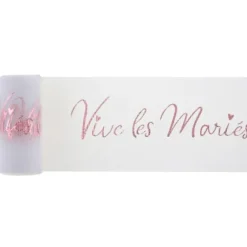 Rouleau De Tulle Vive Les Mari S Rose Gold