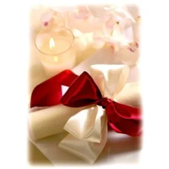 Ruban Bapt Me Rose En Satin Large 50 Mm X 25 M Tres