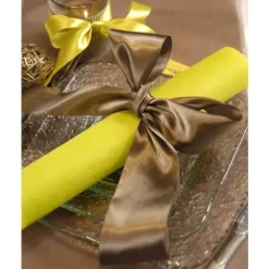 Ruban Bapt Me Rose En Satin Large 50 Mm X 25 M Tres