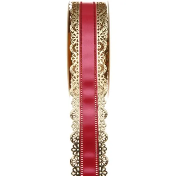 Ruban Charlotte Dentelle Rouge 50Mm X 20 M Tres