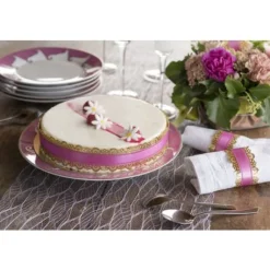 Ruban Charlotte Dentelle Fuchsia 50Mm X 20 M Tres