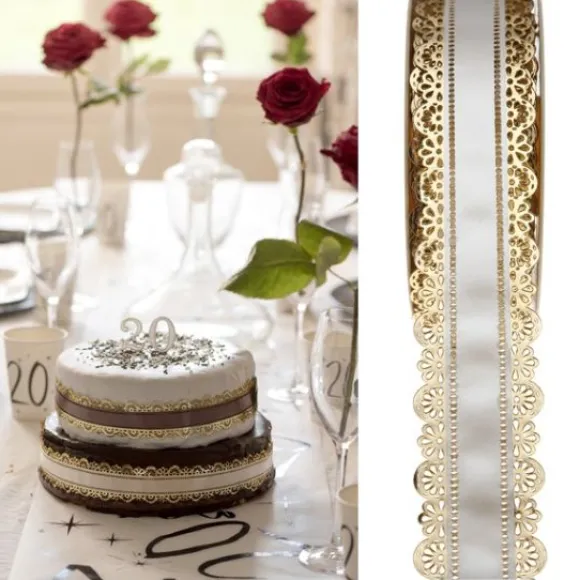 Ruban Charlotte Dentelle Blanc 50Mm X 20 M Tres