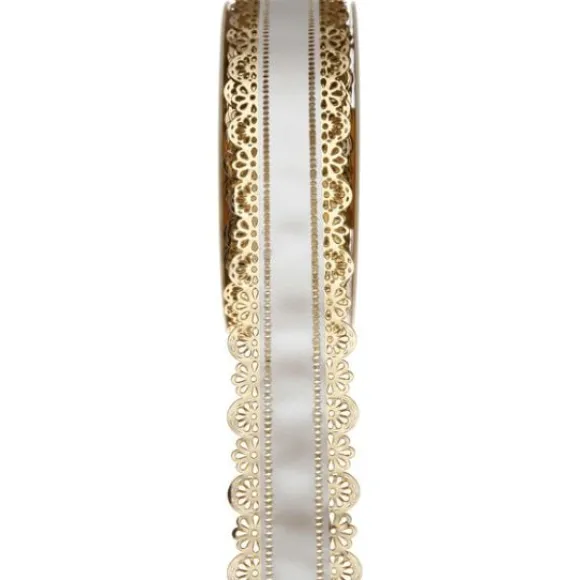 Ruban Charlotte Dentelle Blanc 50Mm X 20 M Tres