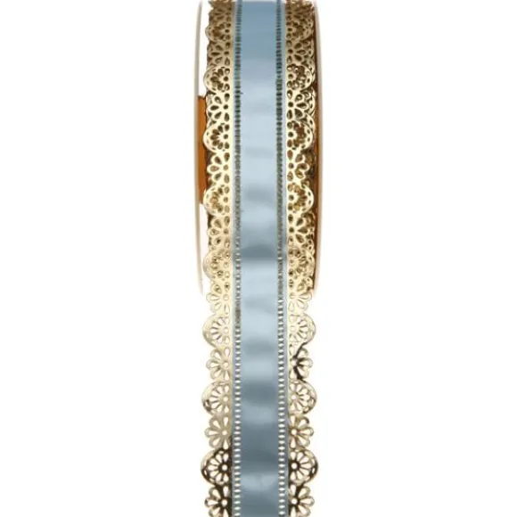 Ruban Charlotte Dentelle Bleu Ciel 50Mm X 20 M Tres