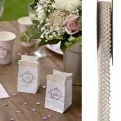 Ruban Dentelle Autocollant Ivoire X 3 M Tres