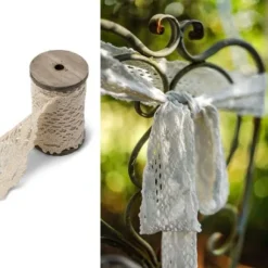 Ruban Dentelle Ivoire 80Mm X 3 M Tres