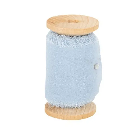 Ruban Effiloch Mousseline De Soie Bleu Ciel