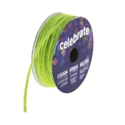 Ruban En Bobine Jute Vert Anis 2Mm X 8M