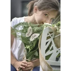 Ruban Large En Jute Vert Anis 70Mm