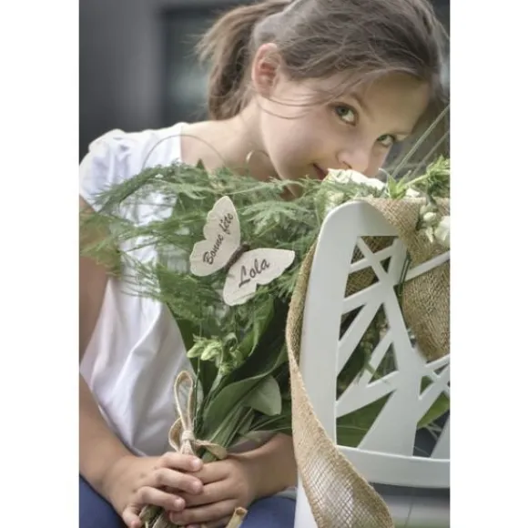 Ruban Large En Jute Vert Anis 70Mm