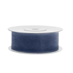 Ruban Organdi 25 Mm Bleu Marine X 25 M Tres