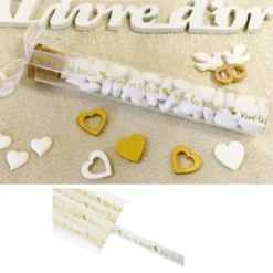 Ruban Organza Vive Les Mari S Or