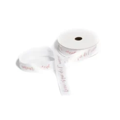 Ruban Satin La Vie C'Est Que De L'Amour Rose Gold