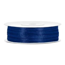 Ruban Satin 3Mm Bleu Marine X 50 M Tres